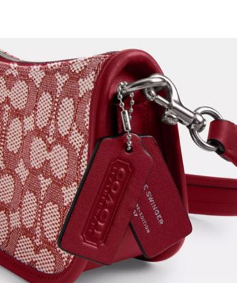 【COACH】スウィングジップバッグ20 シグネチャー ジャカード COACH｜【公式】スウィング ジップ バッグ 20・クリスタル
